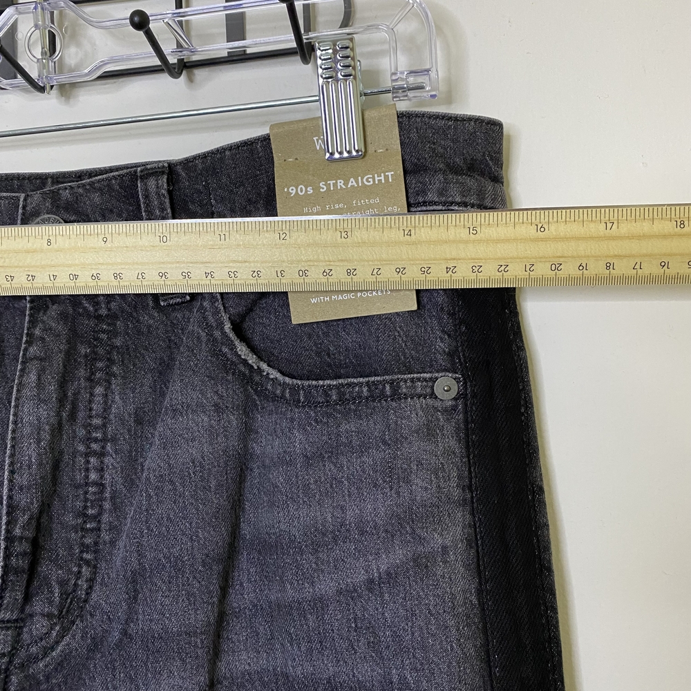 Madewell Women's Charcoal Straight Leg Jeans - Picture 15 of 16